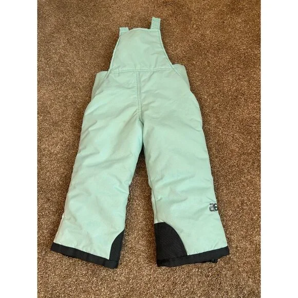 Arctix Snow Pants unisex Toddler Bibs snow pants ski pants aqua/black SZ 3T - Picture 9 of 9